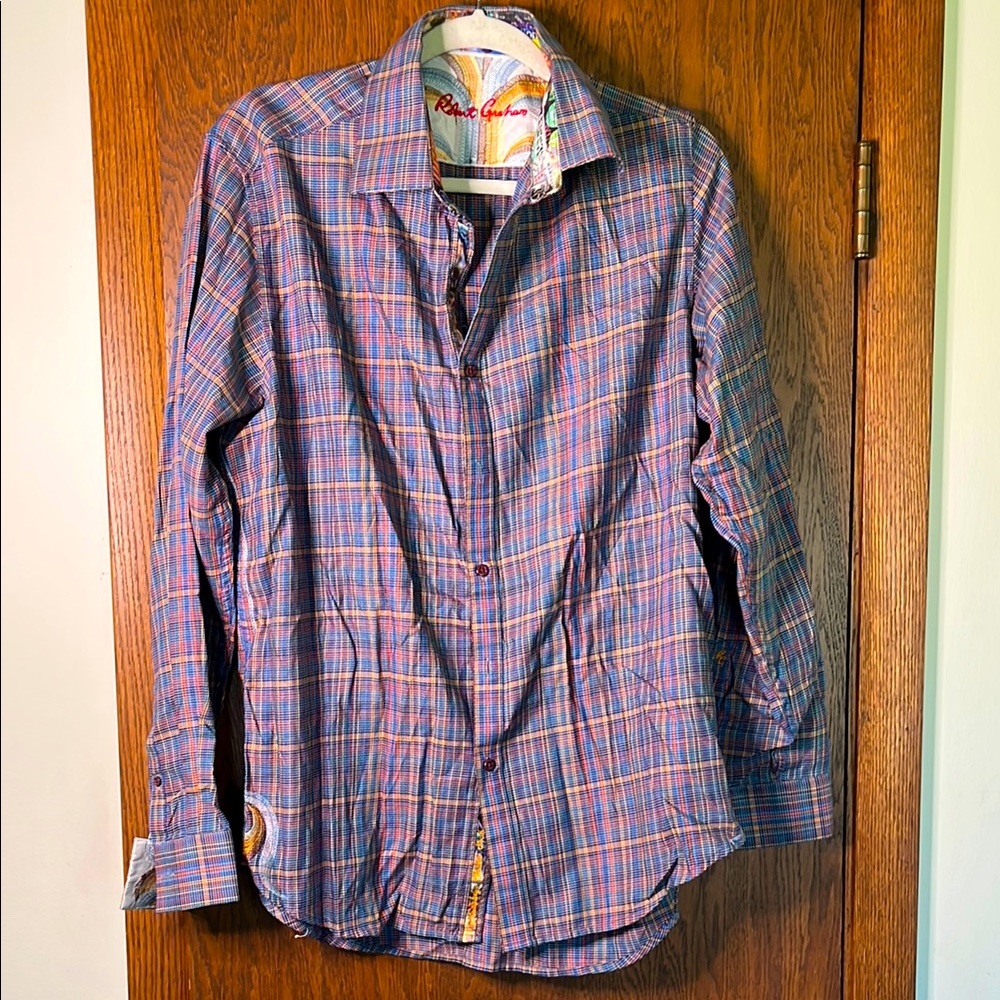 Robert Graham Men's Multicolor Plaid Button up shirt Size Large